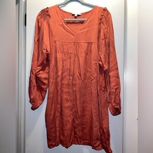 Love Terracotta Long Sleeve Dress